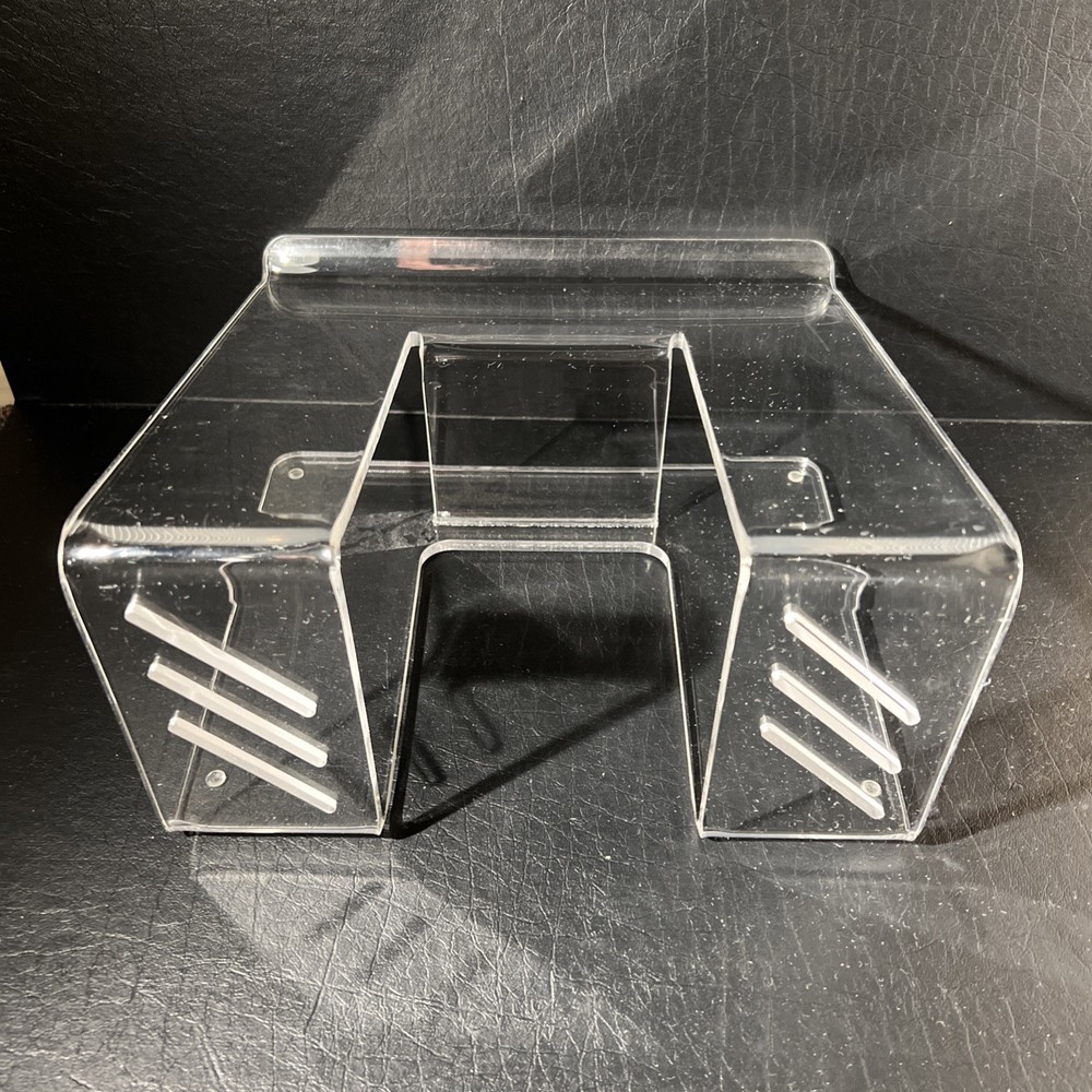 Clear Acrylic Laptop Stand – Ergonomic Desktop Riser Holder