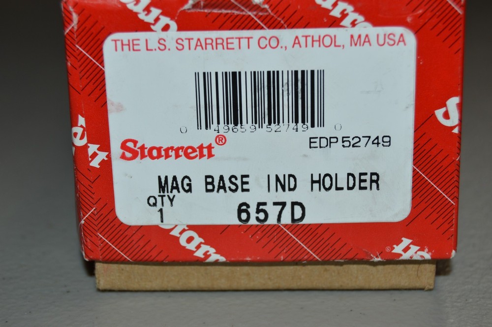 Starrett Catalog #657D Magnetic base indicator holder