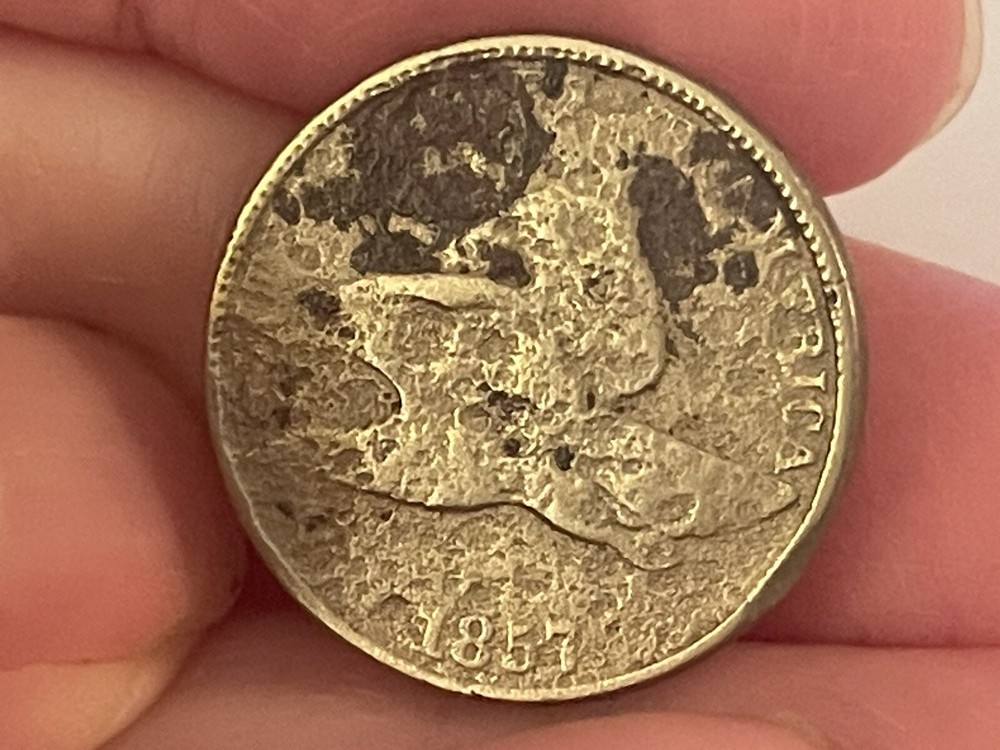 1857 Flying Eagle Cent Penny AS IS
