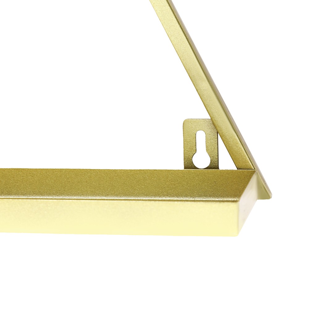 10pcs Set Triangular Nail Polish Racks Wall-mounted Cosmetics Display Rack Gold