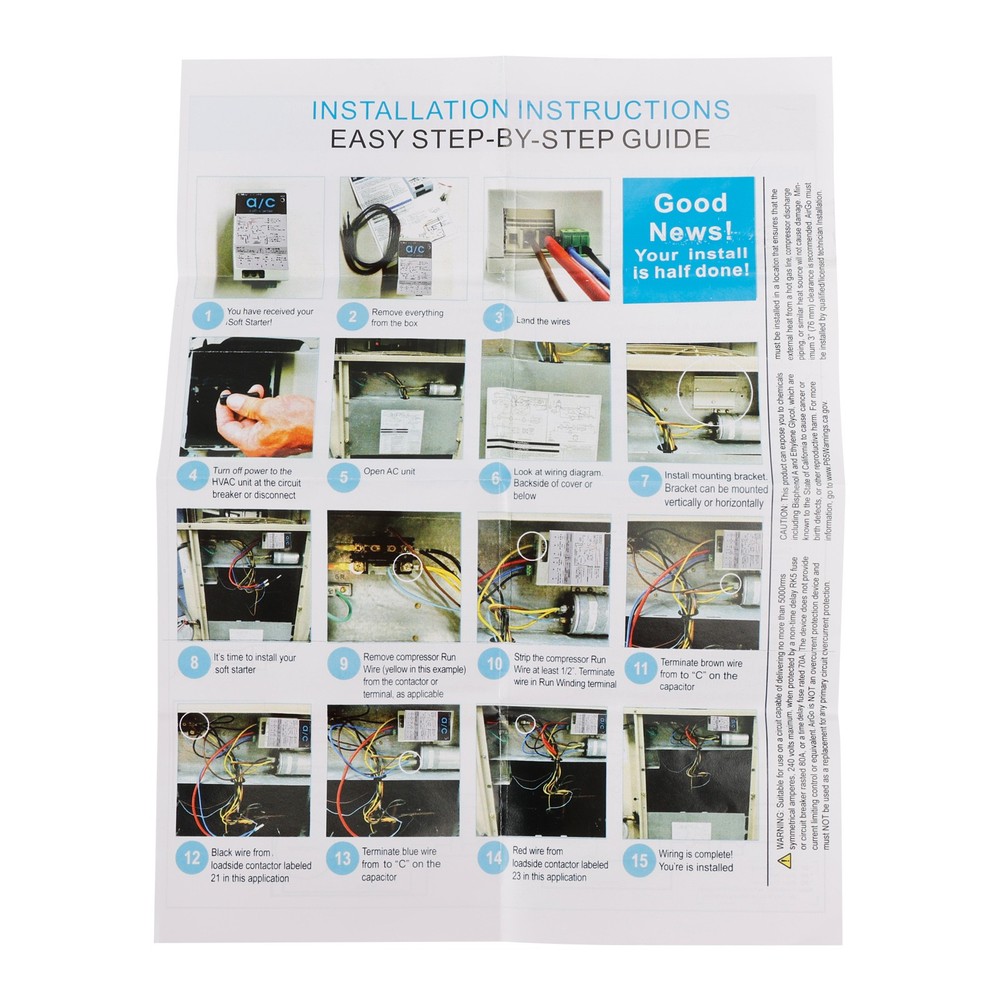 AC Soft Starter Reverse Motor Protection (16-32A + Install Kit