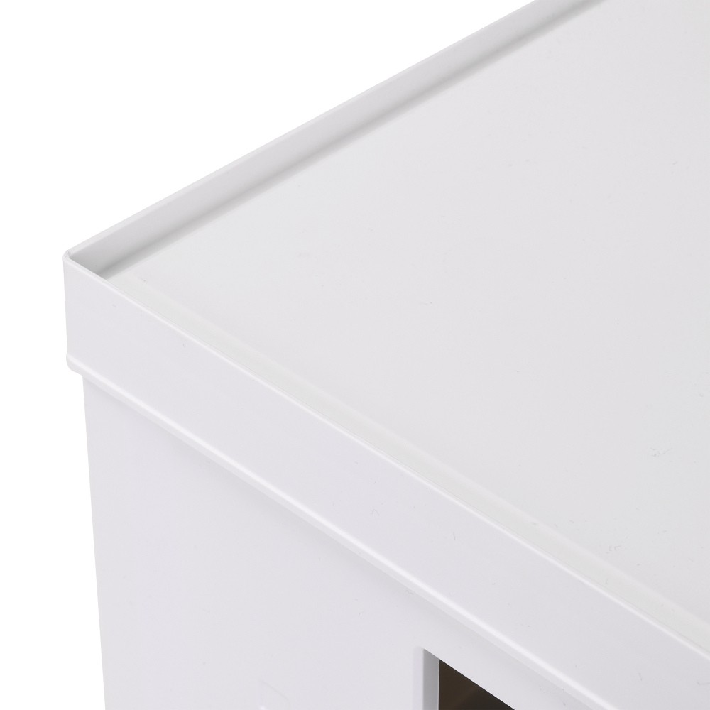 Set of 2 Stackable Rolling Storage File Boxes,Portable Office/Home Organizer