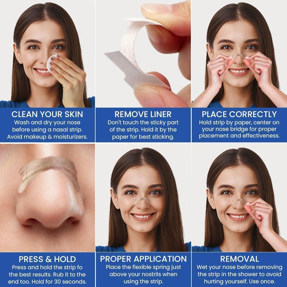 Nasal Strips for Snoring, Large 100 Pack - Extra Strength Anti Snoring Solution