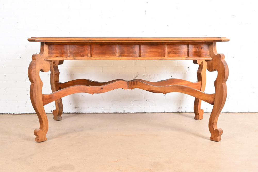 Romweber Spanish Baroque Carved Pine Writing Desk