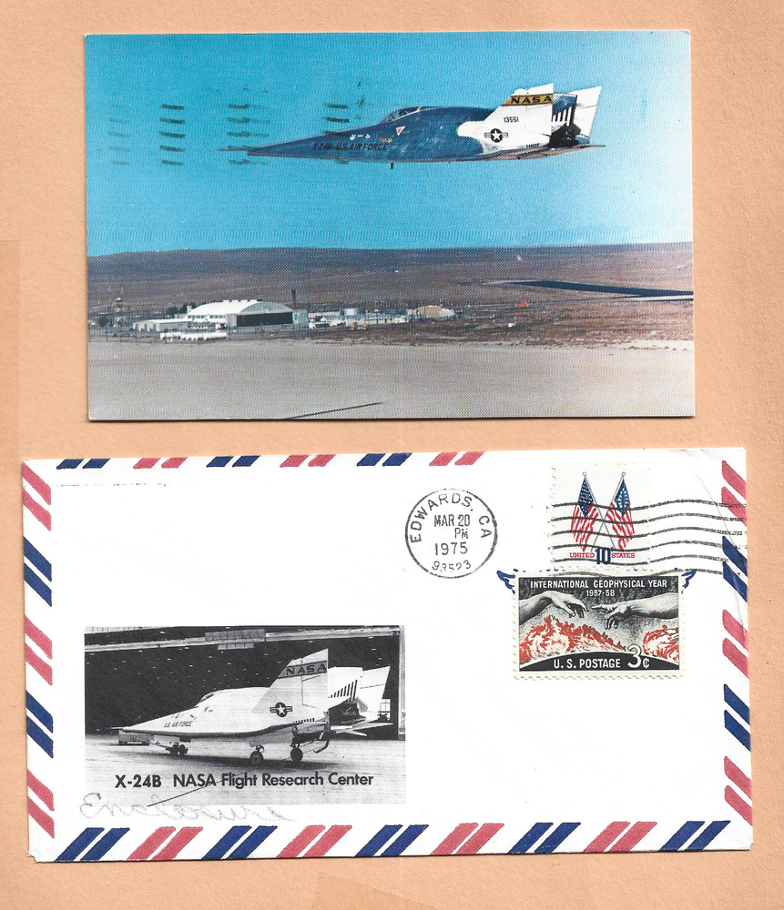 X-24B FLIGHT MAR 20,1975 EAFB  SPACE COVER