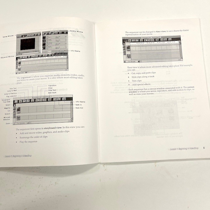 1996 Strata VideoShop Getting Started Manual Video Editing Version 3.0.4