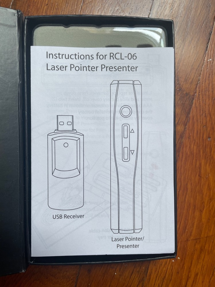 RCL-06 Laser Pointer Presenter USB Receiver (battery not included)