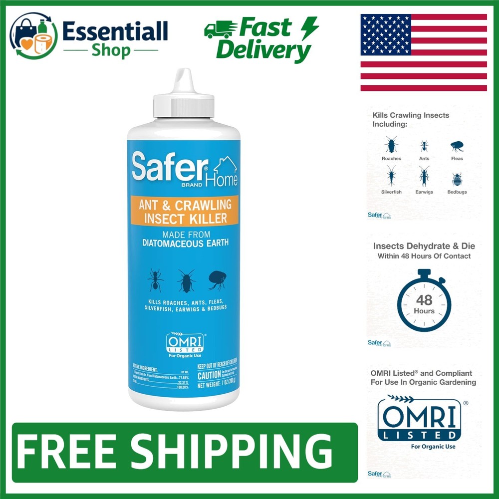 Effective Crawling Insect Killer - 7 Oz Puffer Bottle with Natural Ingredients