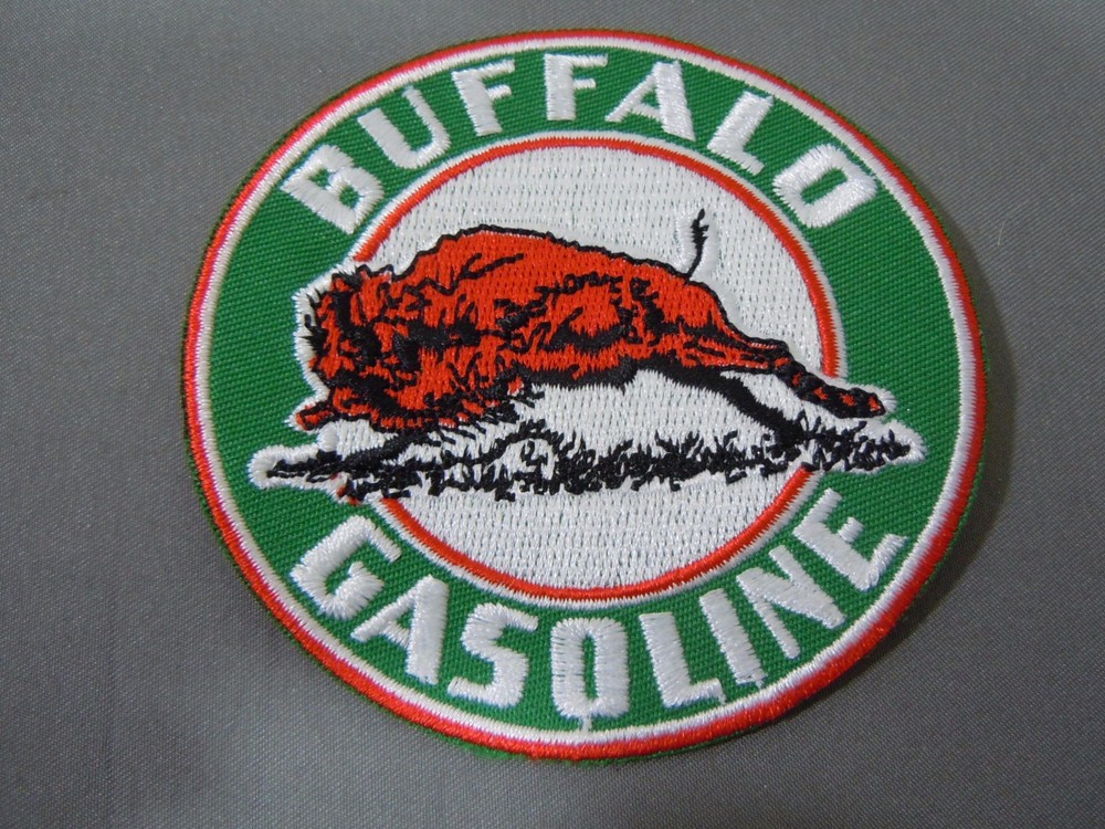 BUFFALO GASOLINE Embroidered Iron On Uniform-Jacket Patch 3"
