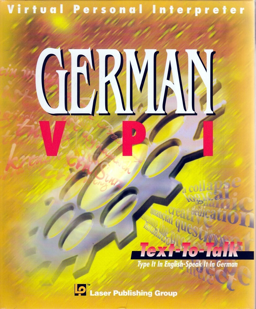Learn to Speak German Language VPI CD-Rom Software - Translate, Hear and Speak