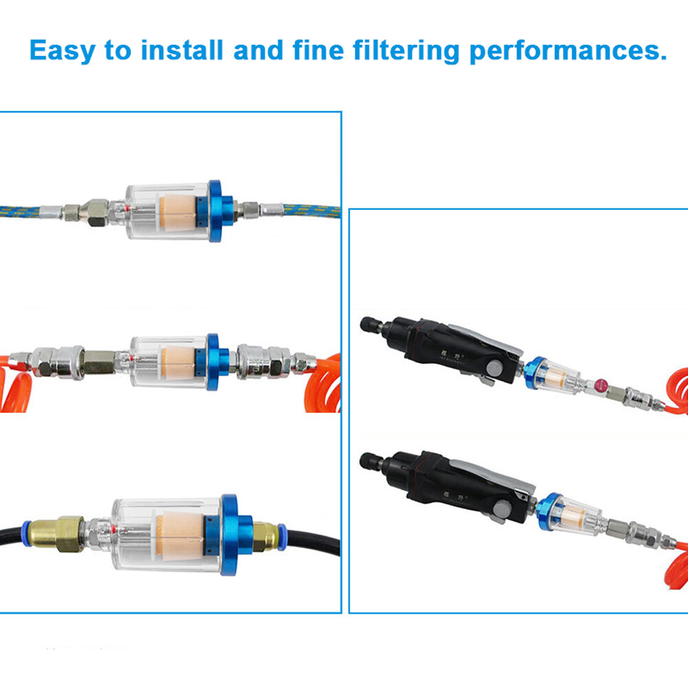 1/4'' Oil Separator Inline Hose Filter Trap Z9P7