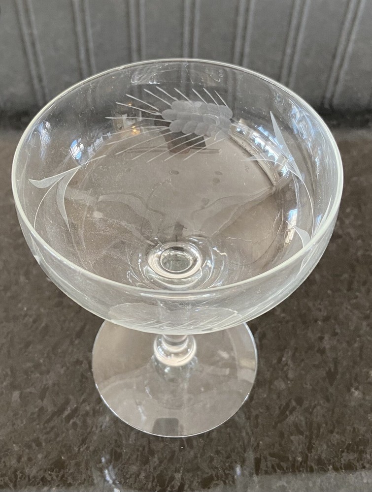 vintage 5” champagne glasses