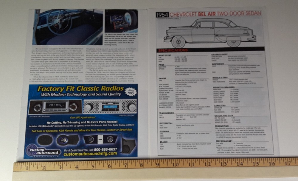 1954 CHEVROLET BEL AIR ORIGINAL 2022 ARTICLE