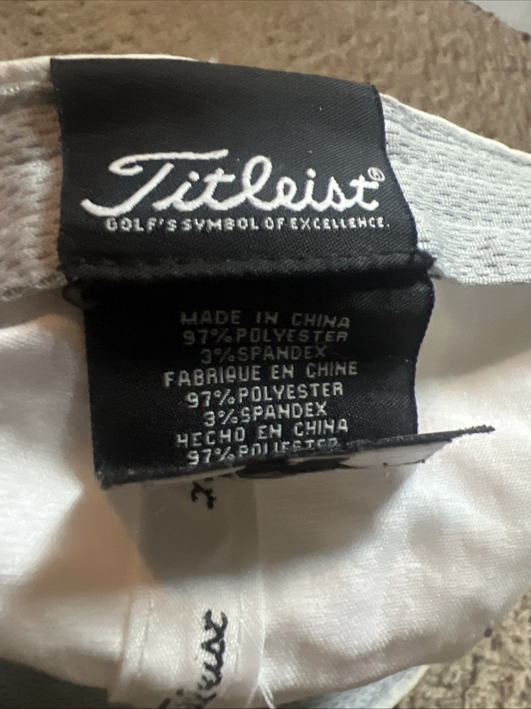 Titleist Golf Bay Hill Adjustable Cap Embroidered Logo White
