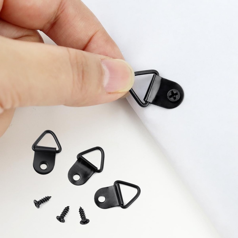 Picture Hanging Kit 100pc D Ring with Screws