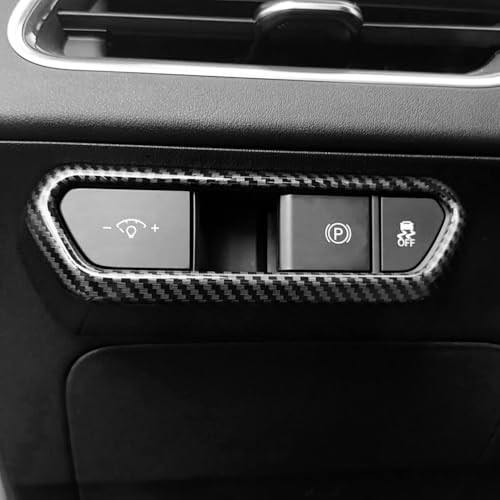 Headlight Control Panel Cover Compatible with Kia K4 2025 Carbon Fiber Pattern