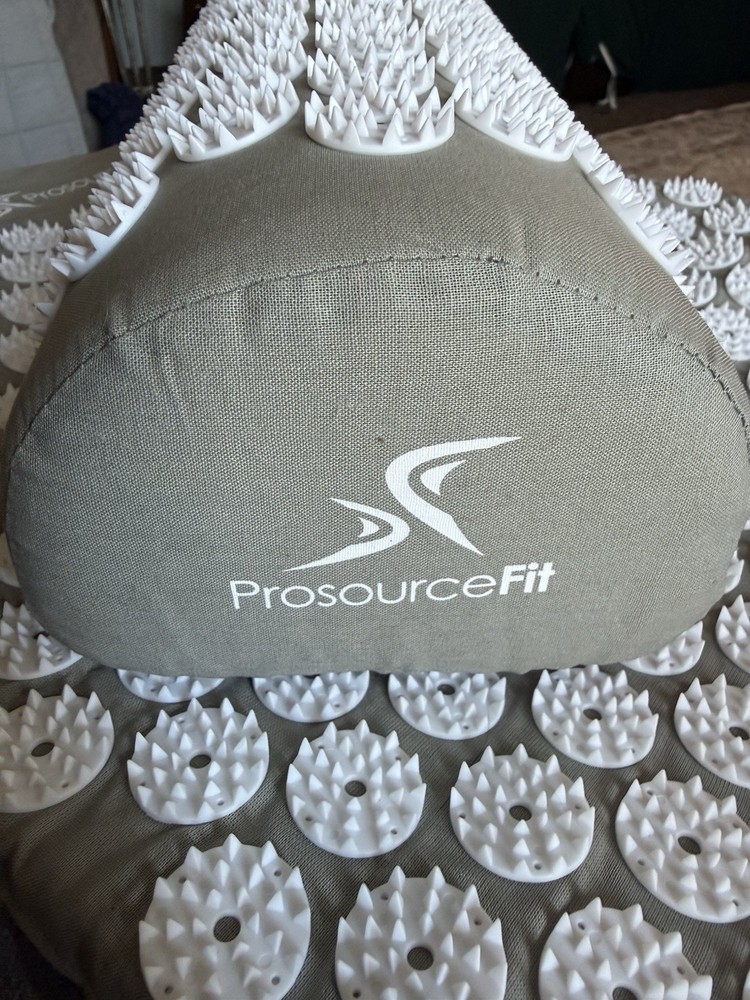 ProSource Acupressure Mat and Pillow Set - Grey