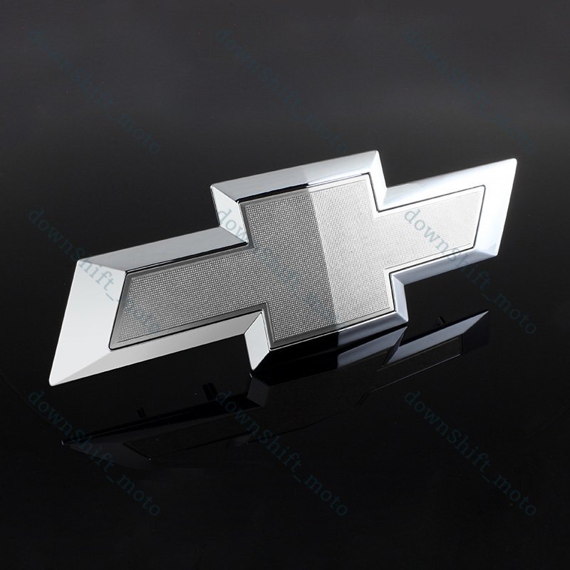 For 2014-2015 GM Chevy Silverado Silver Front Grill & Tailgate Bowtie Emblem New