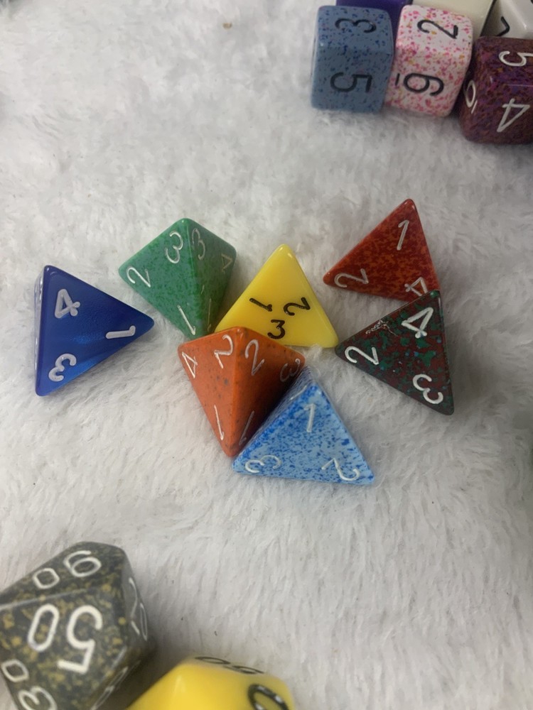 77 Random Assorted Dice Lot For Table Top Gaming RPG D&D & Pathfinder.