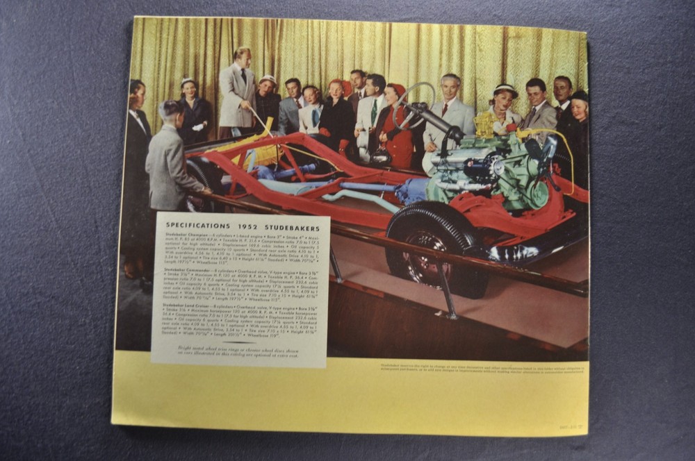 1952 Studebaker Brochure Commander Champion Land Cruiser Excellent Original 52