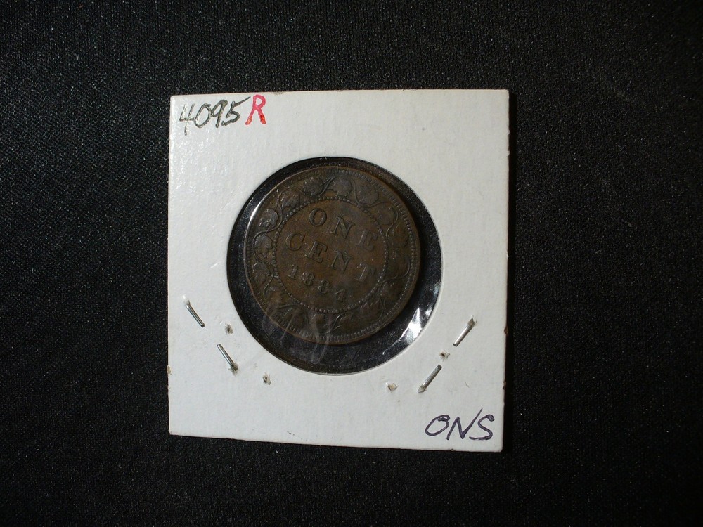 Canada 1884 Large Cent Bronze Coin