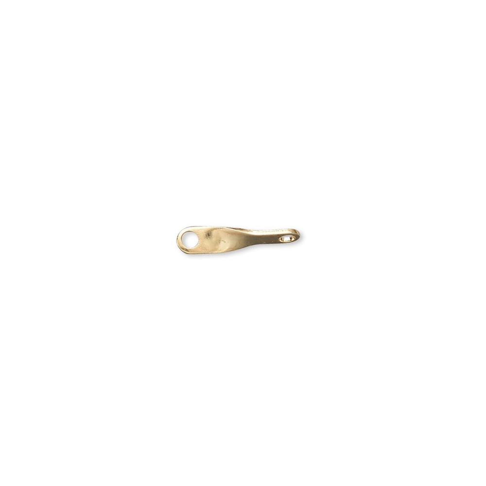 100 Gold Plated Brass 11x2mm Small Twisted Link Connectors
