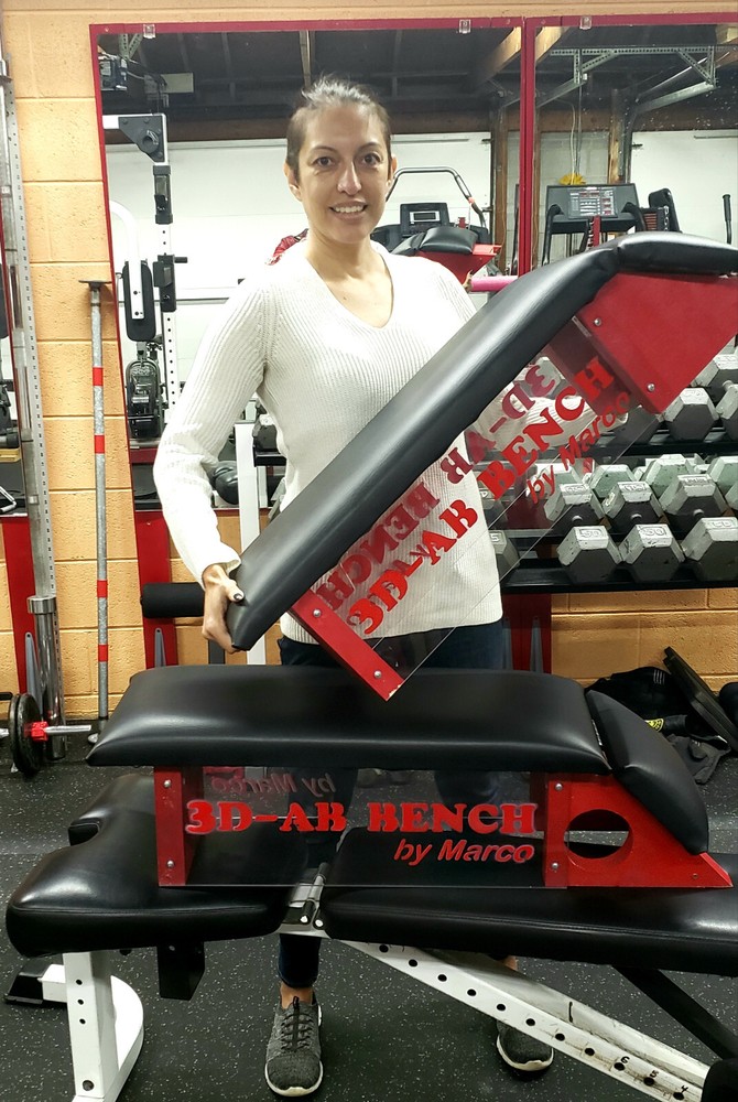 3D-AB Bench,Ab exercise. Ab bench. Core. Strength training. Crunch. Abdominal