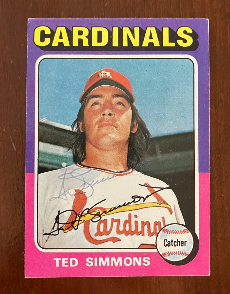Ted Simmons Autograph - MLB HOF - Minty Topps Card!