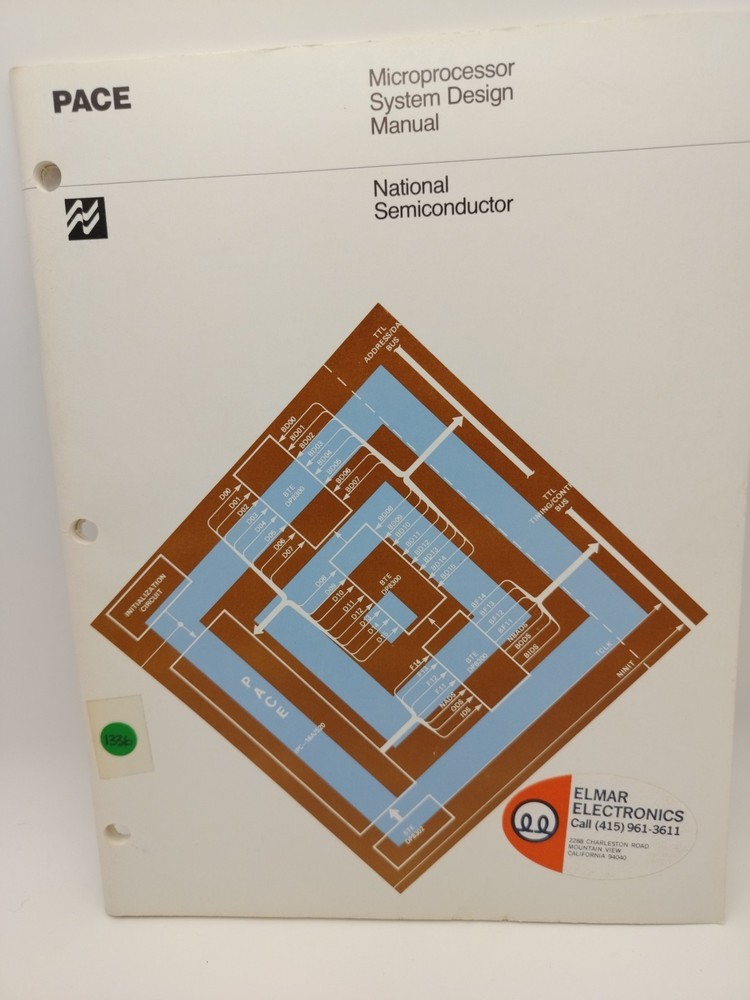 National Semiconductor PACE Microprocessor Manuals Lot 3 TTL Design 1976-77 VTG