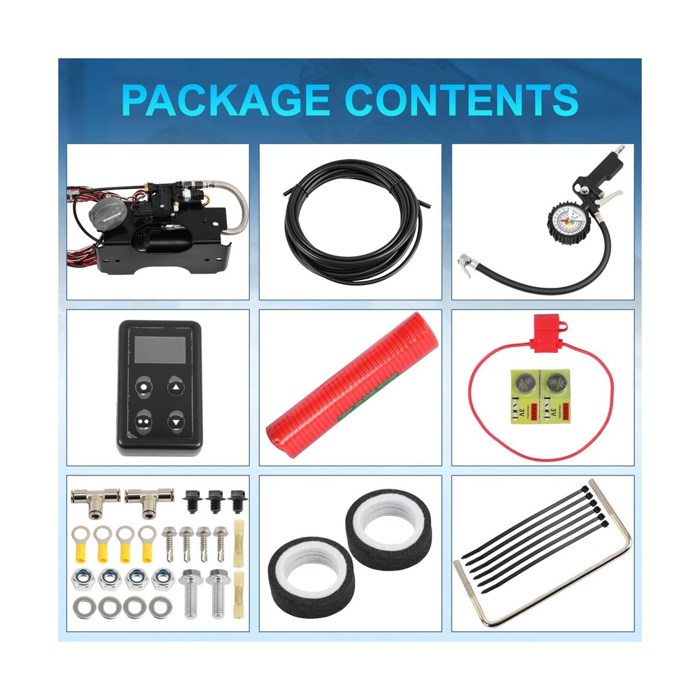 25980EZ Wireless On Board Air Compressor System, Air Spring Compressor Kit, w...