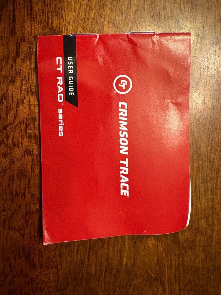 Crimson Trace CT RAD OEM Instruction User Manual