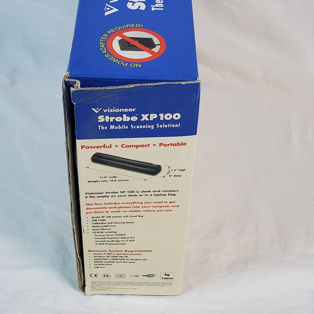 Visioneer Strobe XP 100 portable scanner *OPEN BOX *UNTESTED *AS IS