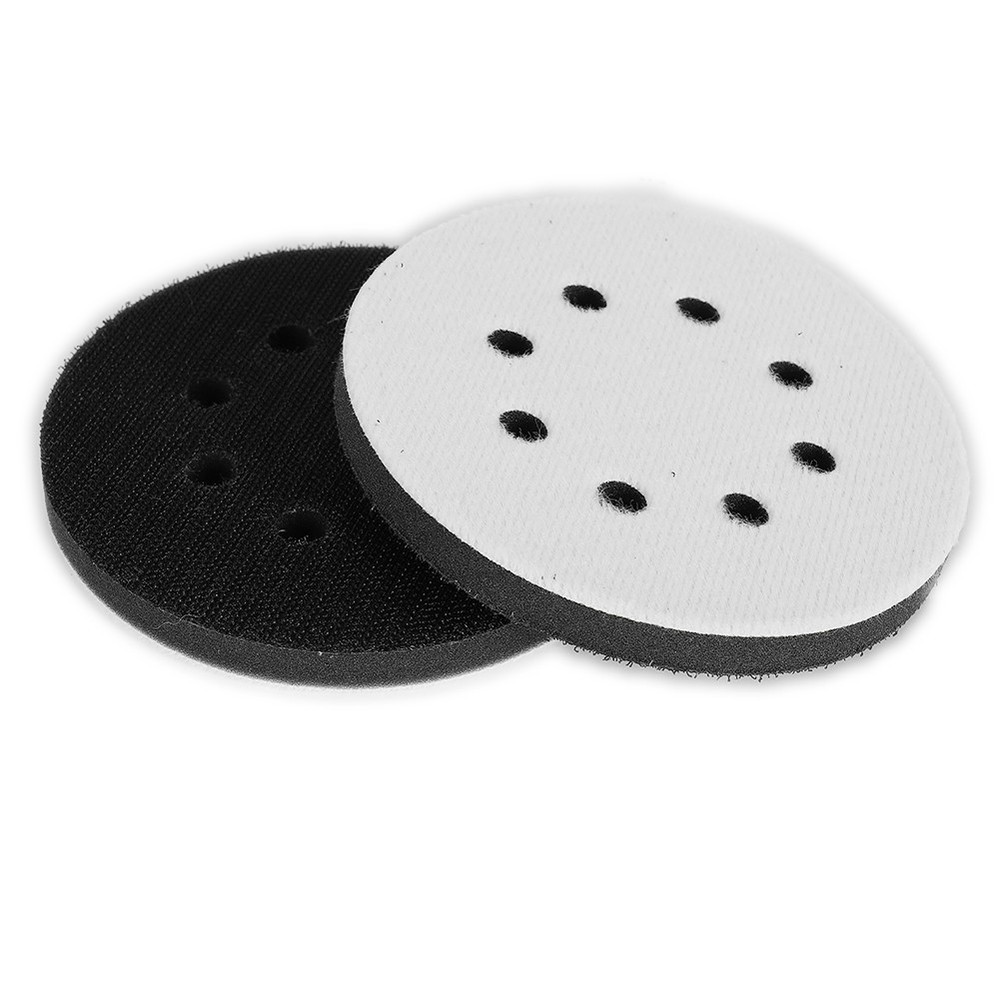 125Mm Sponge Interface Pad 2PCS 8-Hole Hook&Loop Inch Pads Soft Useful