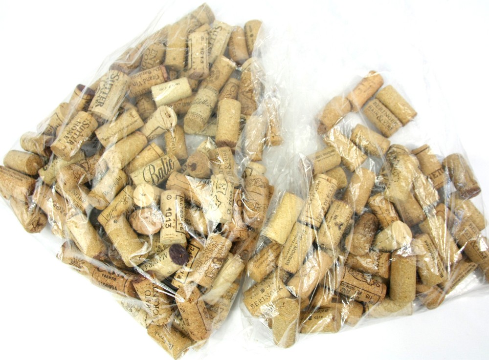 Lot of 150 Used Wine Corks Natural Real Cork for Crafts Crafting Printed Marked