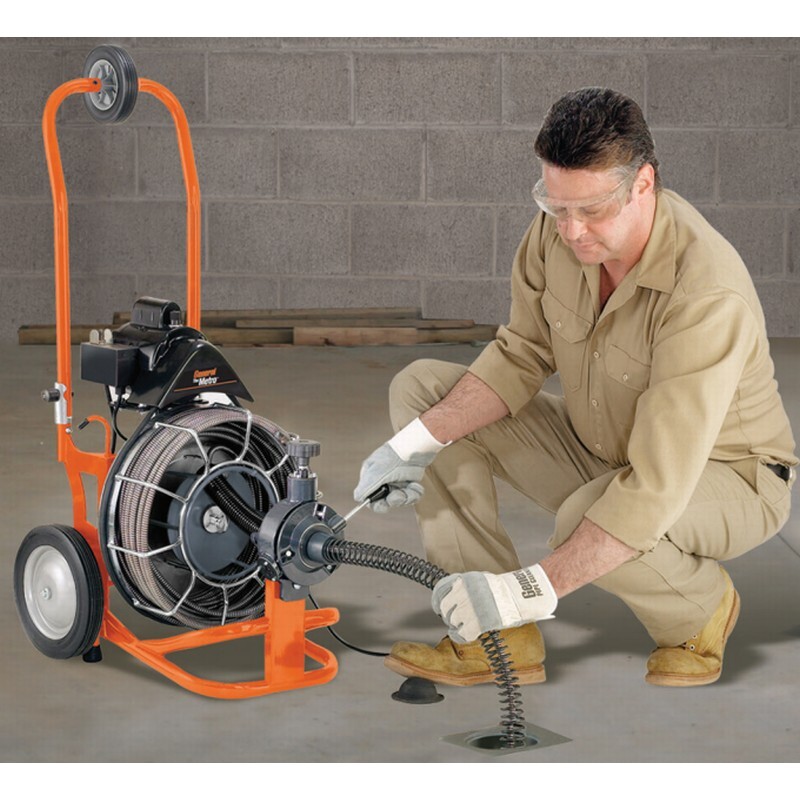 General Wire The Metro Automatic Self Feed Sewer Cleaner w/ 75' x 9/16" Cable