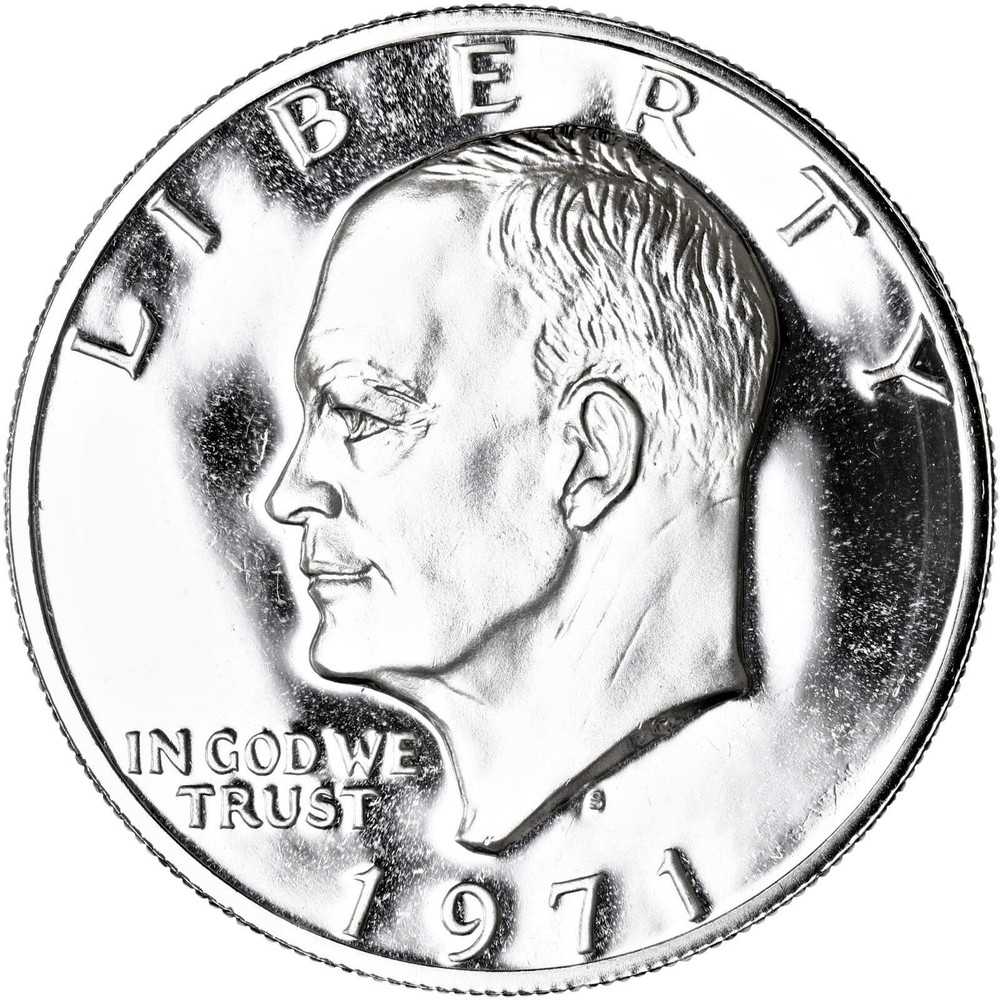1971 S Proof Eisenhower Ike Dollar 40% Silver US Coin