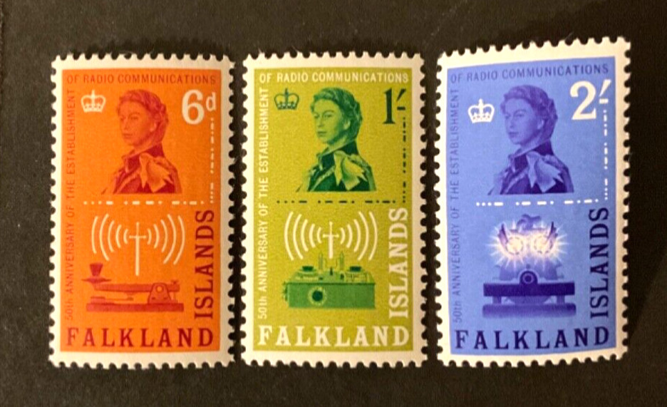 Falkland Islands Scott #143-5 never hinged