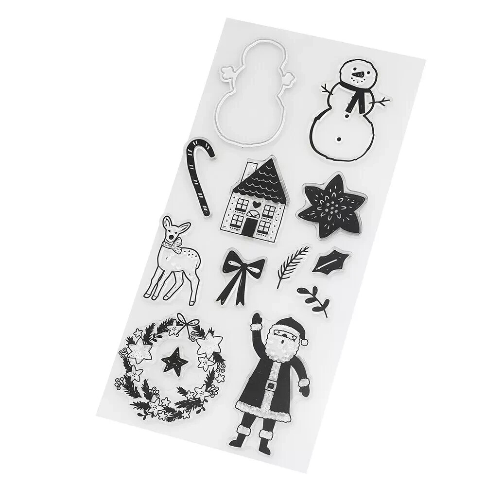 DCWV Stamp & Die Set Holly Jolly NEW
