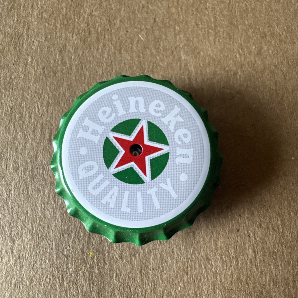 Heineken Quality Beer Bottle Cap Lapel Pin Not Working