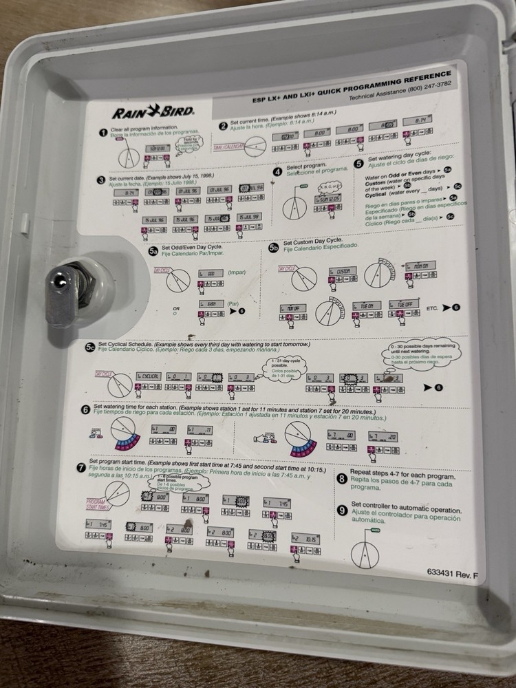 Rainbird ~ ESP 12-LX Plus ~ Professional Controller/Timer ~ Tested ~ With 2 Keys