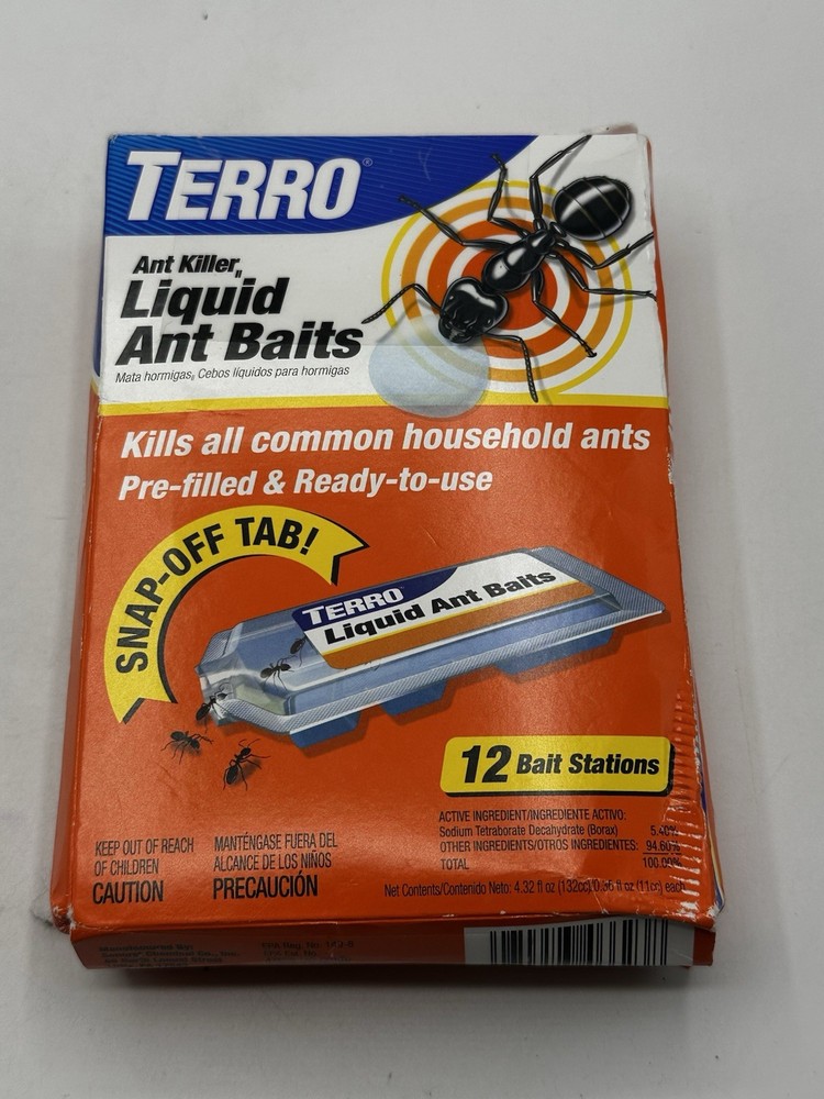 TERRO Indoor Liquid Ant Killer Baits 12 count  Stations T300B Liquid Ant Killer