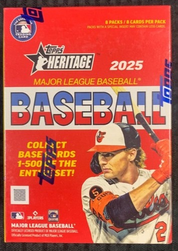 2025 Topps Heritage Baseball Blue Sparkle Refractor's ~ Drop Down Menu