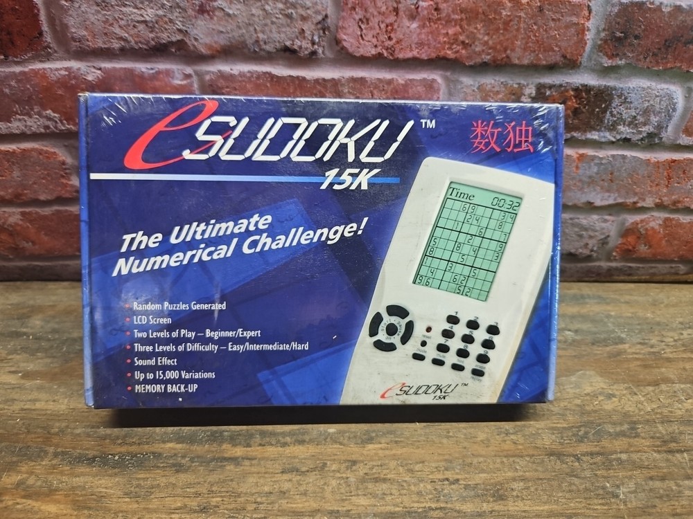 e Sudoku 15k Electronic Hand Held Sudoku Game