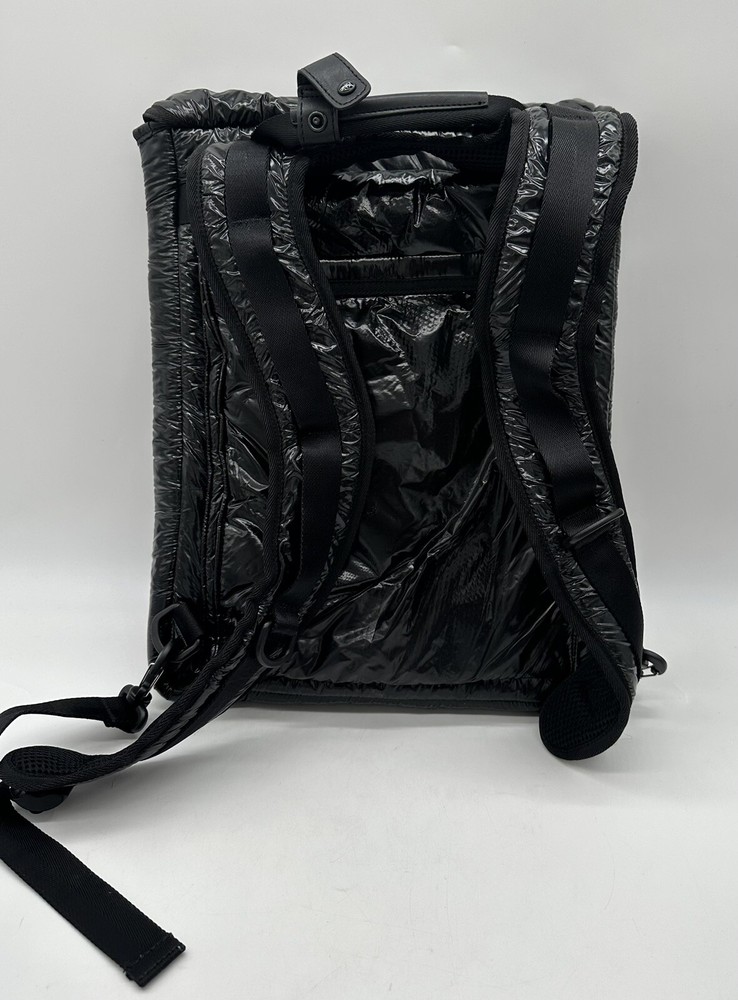 iSkin Collaboration DUCATI Black Redline Nylon Backpack Multi with Pockets Bag