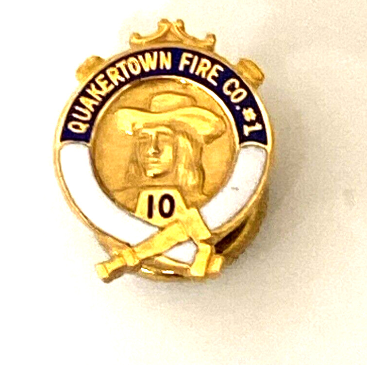 Vintage Quakertown Fire Co Emblem (U1)
