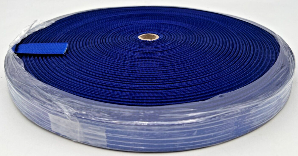 SUNBRELLA 1" PACIFIC BLUE WEBBING 85+ YARDS ON ROLL