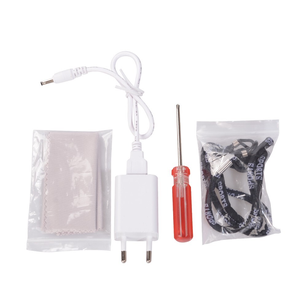 3W LED Wireless Head Light with Optical Filter and Plain Glass Spectacles USA