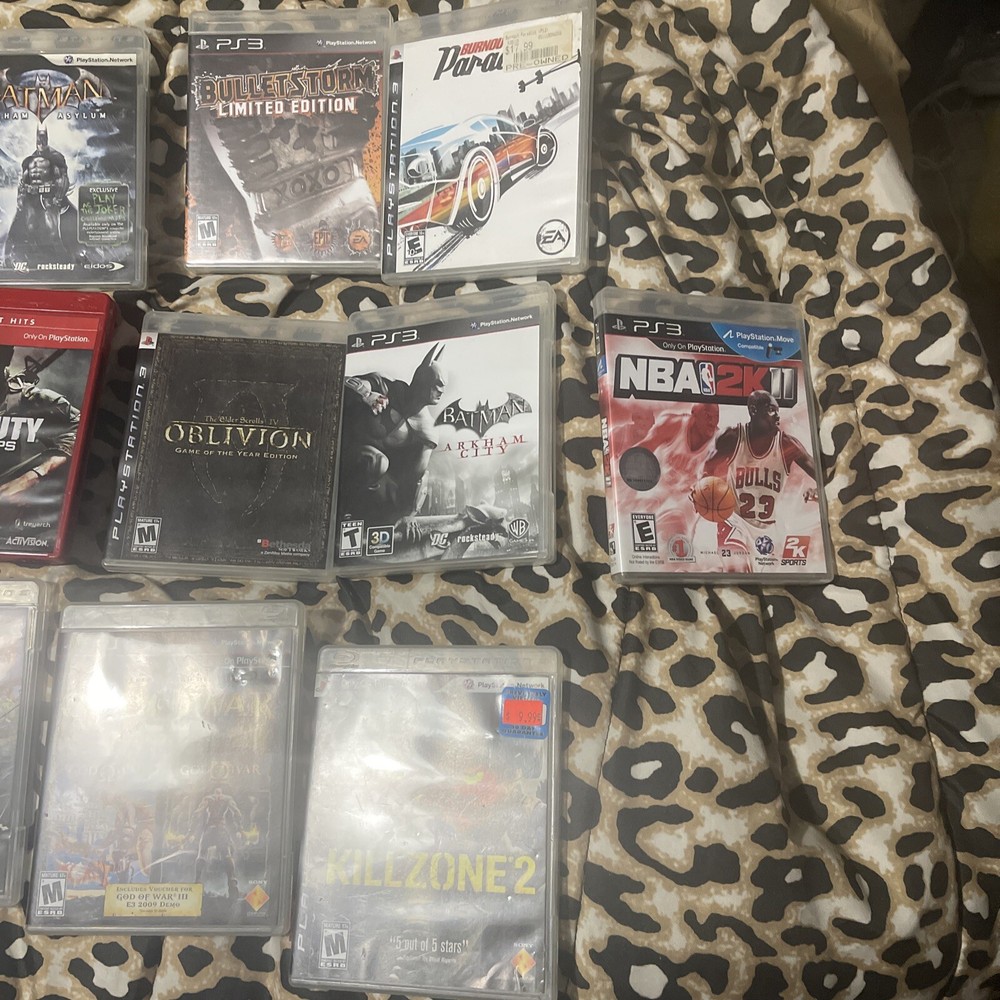 playstation 3 with 10 games! Works Great!!