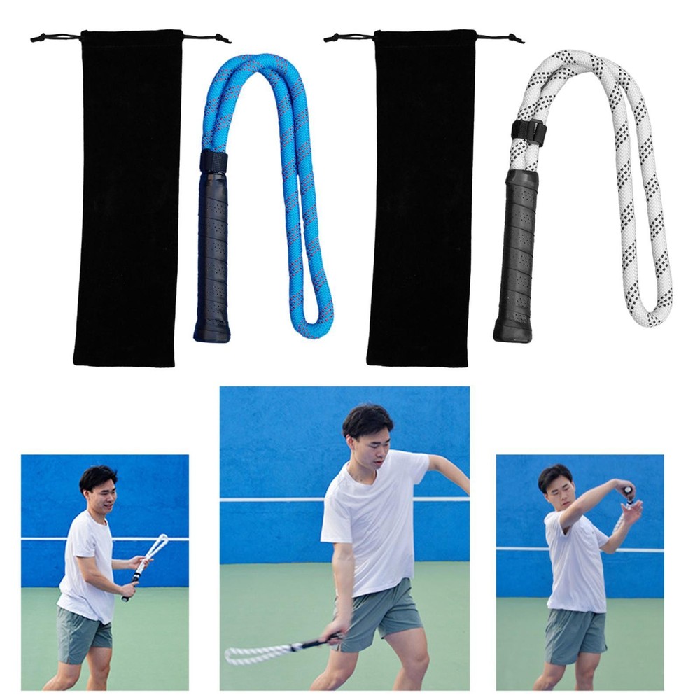 Tennis Swing Rope with Storage Bag Practicing Guide Posture Teaching Supply