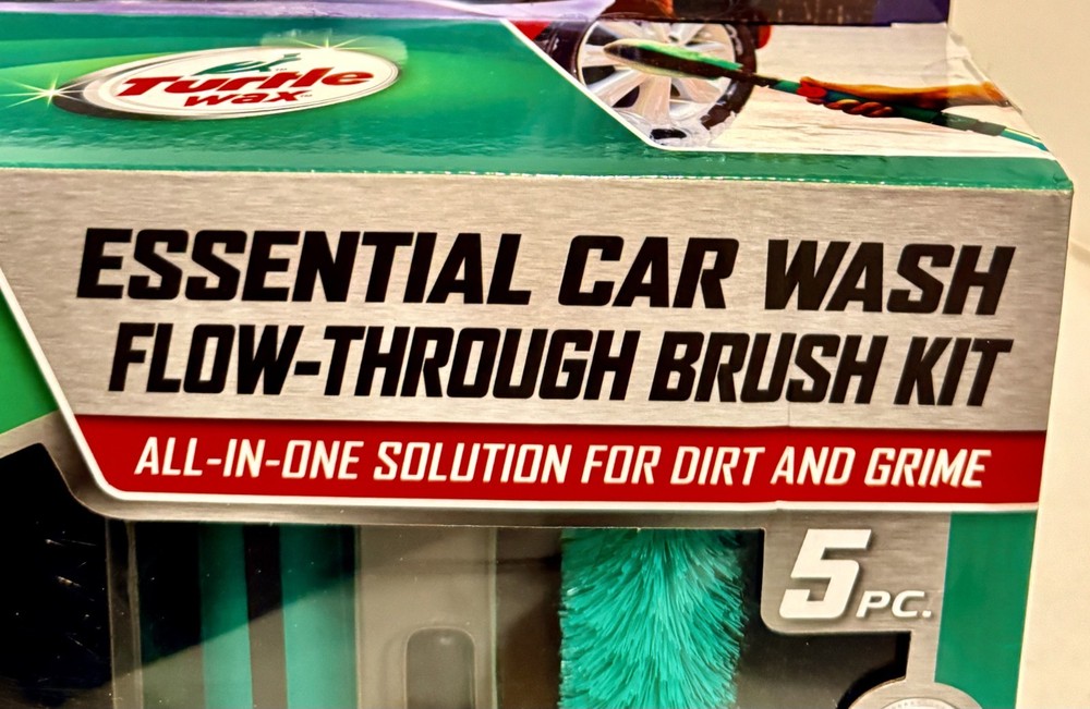 Turtle Wax 5 Piece Essential Car Wash Flow Through Brush Kit All In One Solution